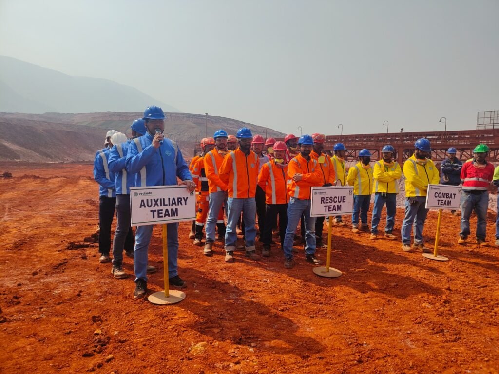 Emergency mock drill at Vedanta Lanjigarh refinery reinforcing Zero Harm safety standards